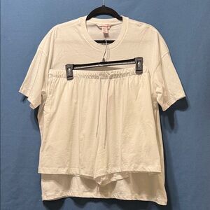 Victoria’s Secret White Shorts Pajama Set Size XL